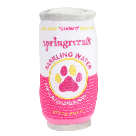 Chomp Haus Springrrruft Barkling Water – Luxurious Plush Dog Toy with Squeaker, Premium Fabric, Embroidered Details, Designer-Inspired Chew Toy, Fun Gift for Small to Medium Dogs & Dog Lovers