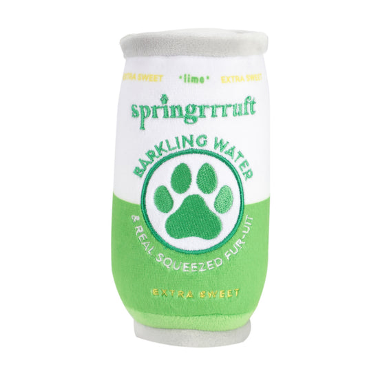 Chomp Haus Springrrruft Barkling Water – Luxurious Plush Dog Toy with Squeaker, Premium Fabric, Embroidered Details, Designer-Inspired Chew Toy, Fun Gift for Small to Medium Dogs & Dog Lovers